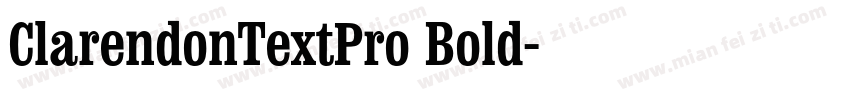 ClarendonTextPro Bold字体转换